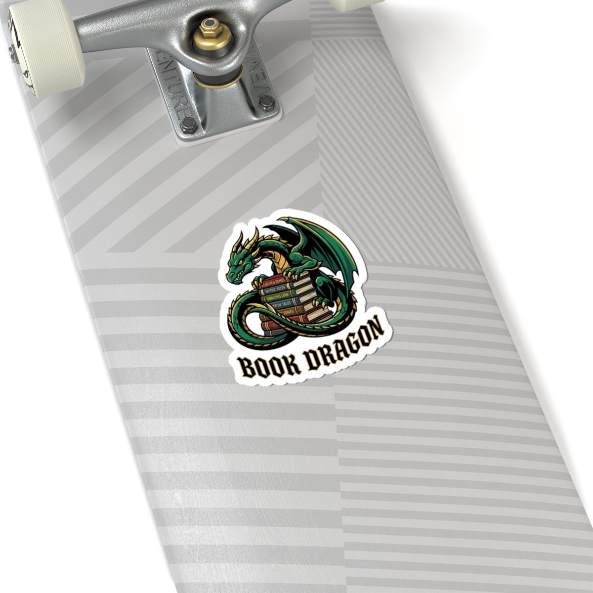 Book Dragon Sticker | dragon, fantasy art, tattoo style