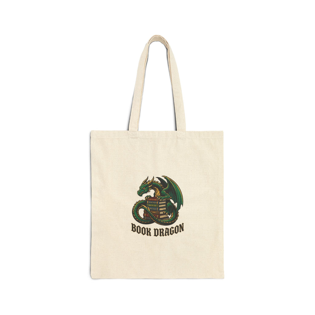 Book Dragon Tote | dragon, fantasy art, mythical creature