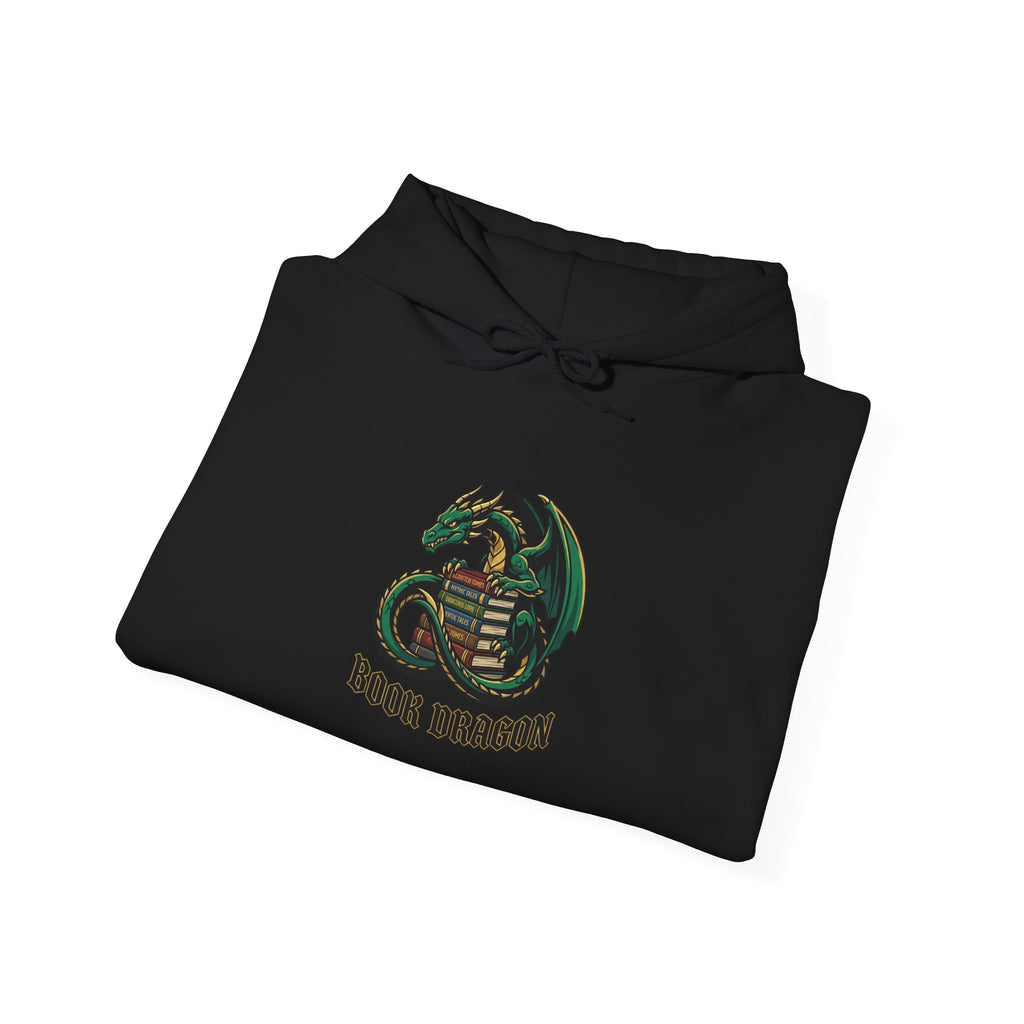 Book Dragon Hoodie | dragon, fantasy art, tattoo style