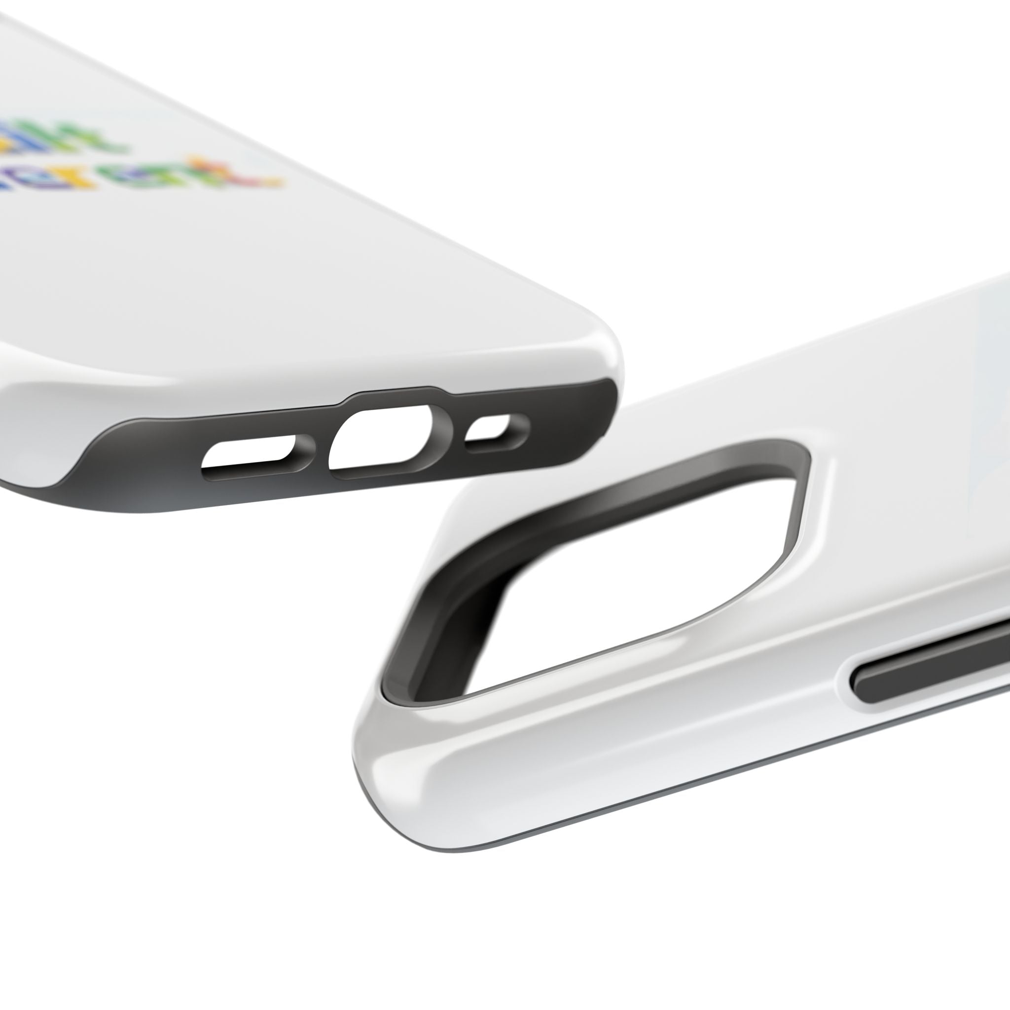iPhone Case — "Built Different" Color Block Brick Design Magnetic Impact-Resistant Case