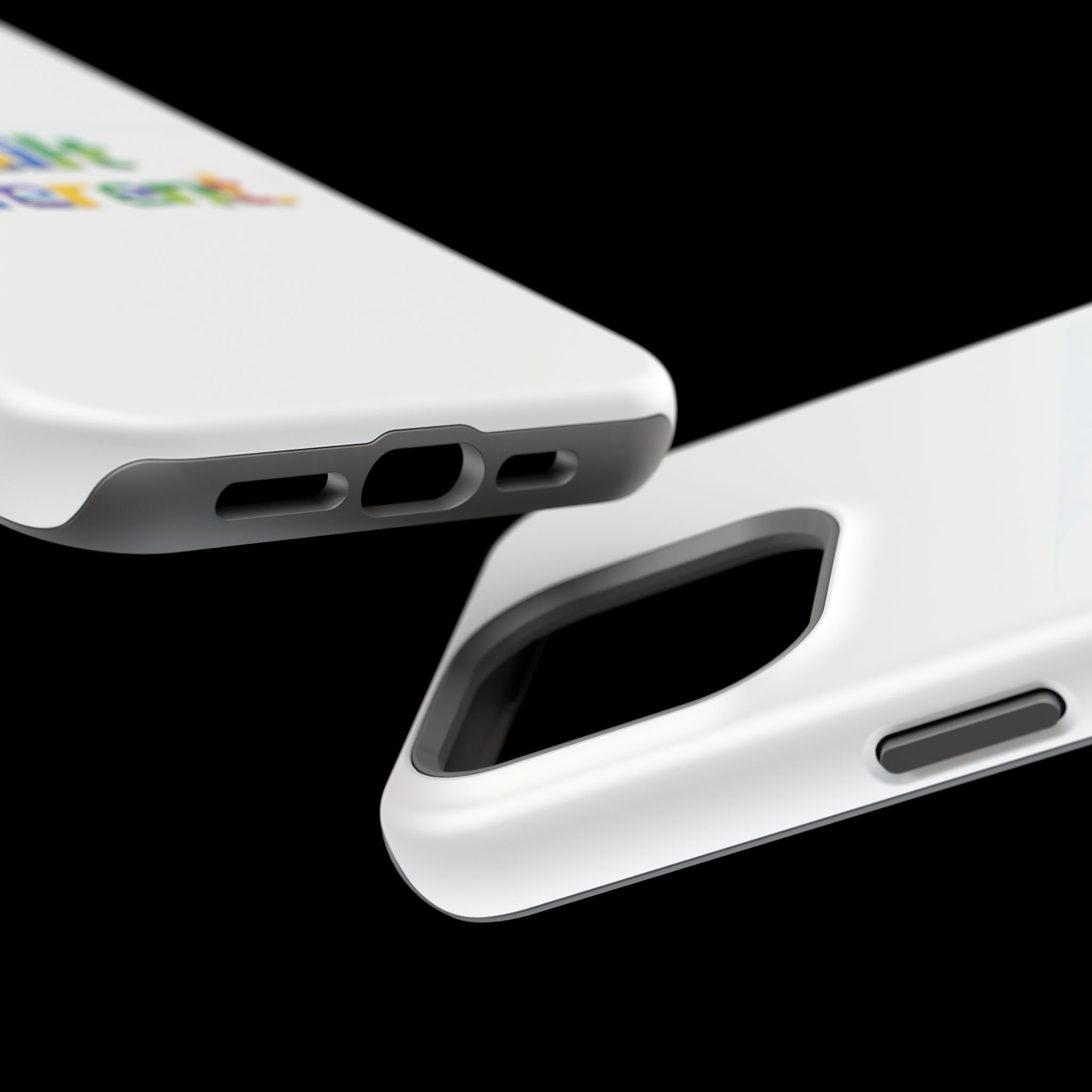 iPhone Case — "Built Different" Color Block Brick Design Magnetic Impact-Resistant Case