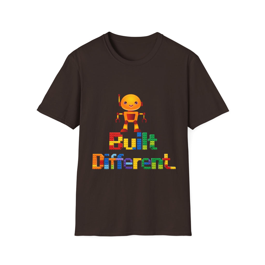 T-Shirt — Built Different Robot Graphic Tee