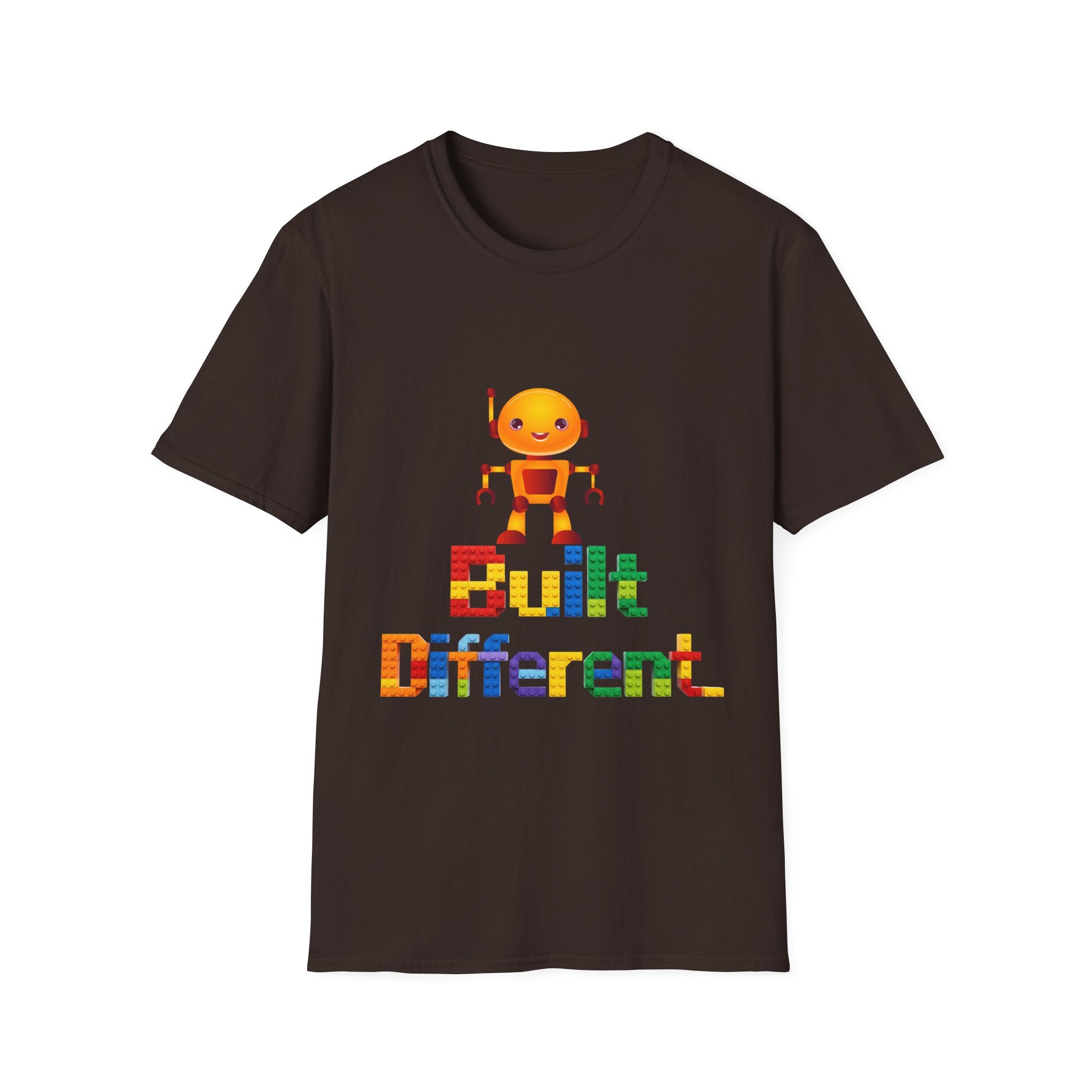 T-Shirt — Built Different Robot Graphic Tee