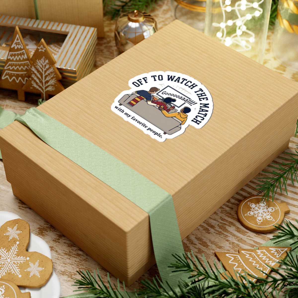 Off to Watch the Match Kiss-Cut Stickers | Soccer Watch Party, Country Colors