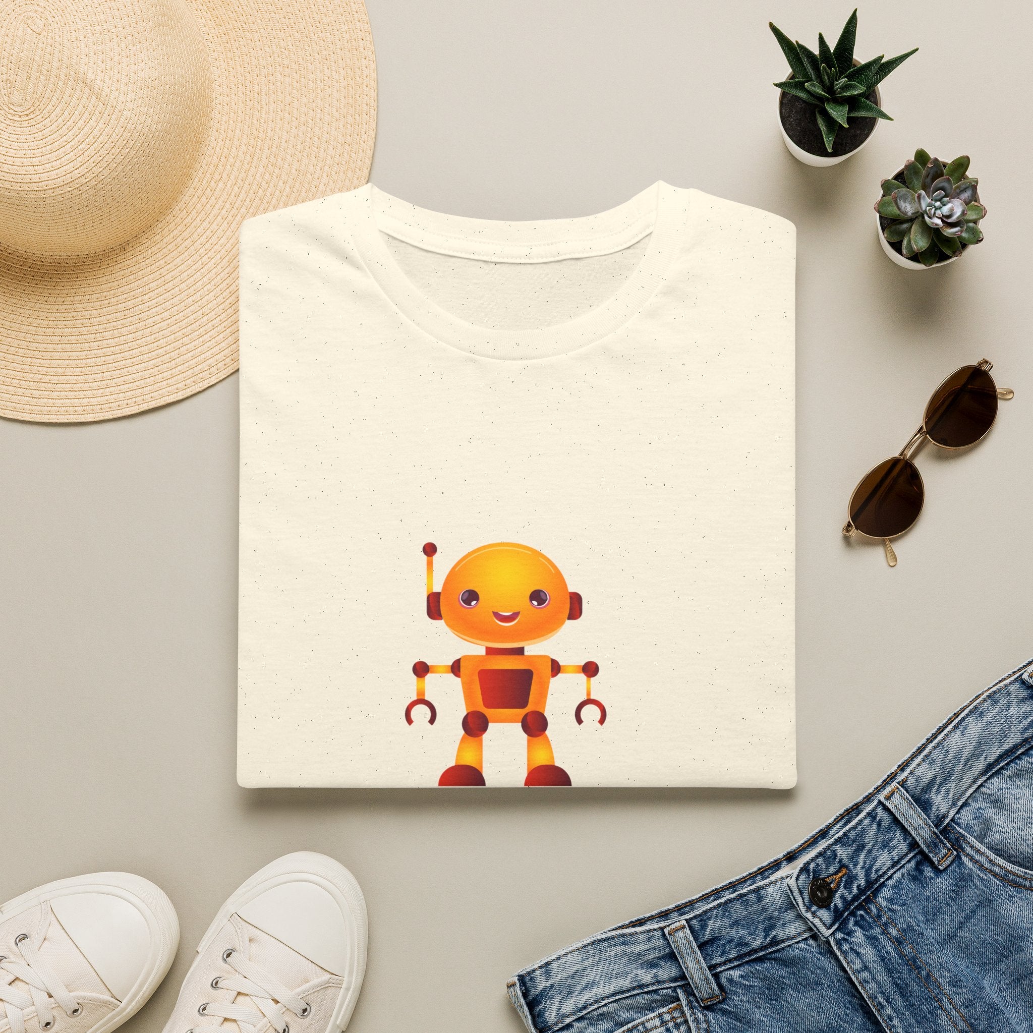 T-Shirt — Built Different Robot Graphic Tee