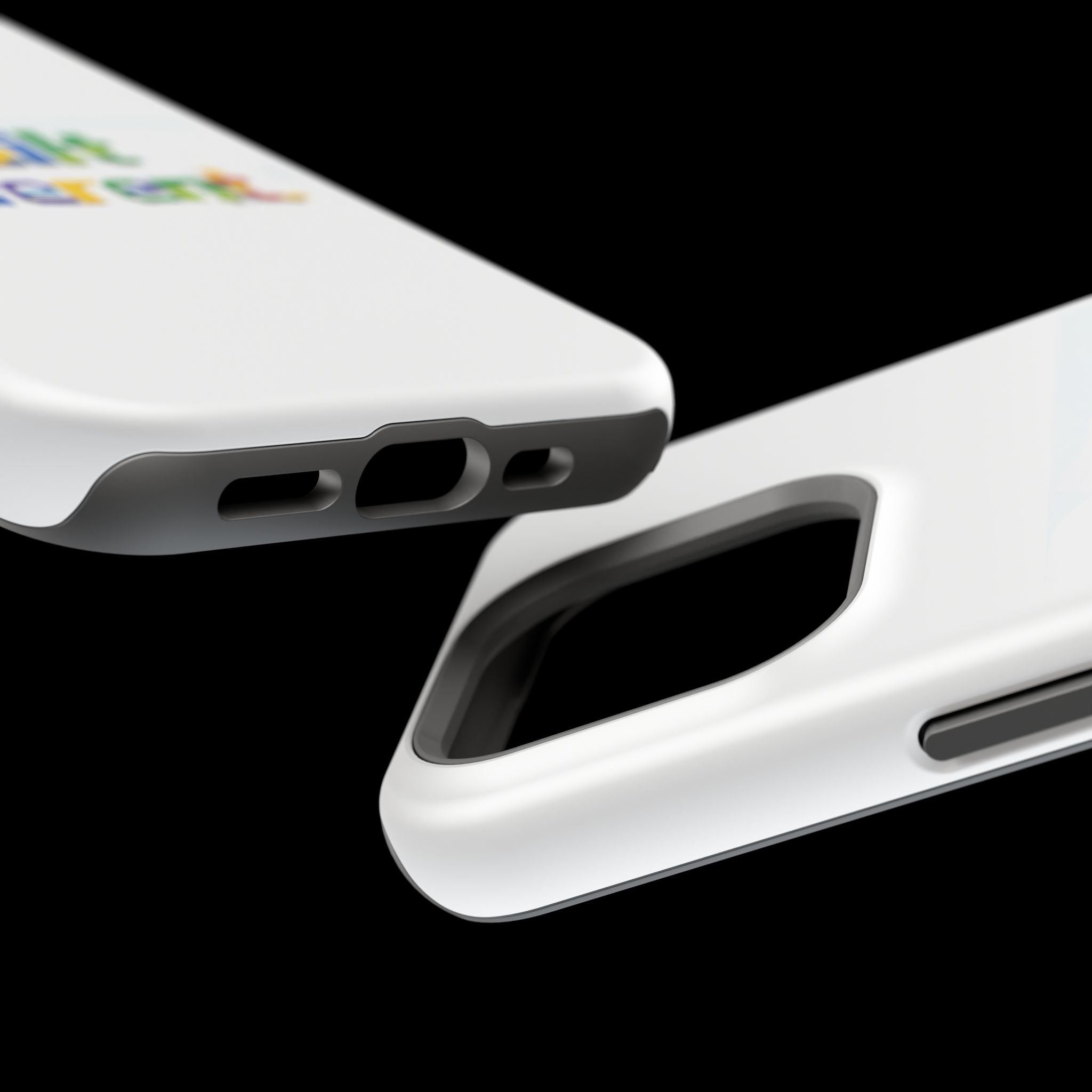 iPhone Case — "Built Different" Color Block Brick Design Magnetic Impact-Resistant Case