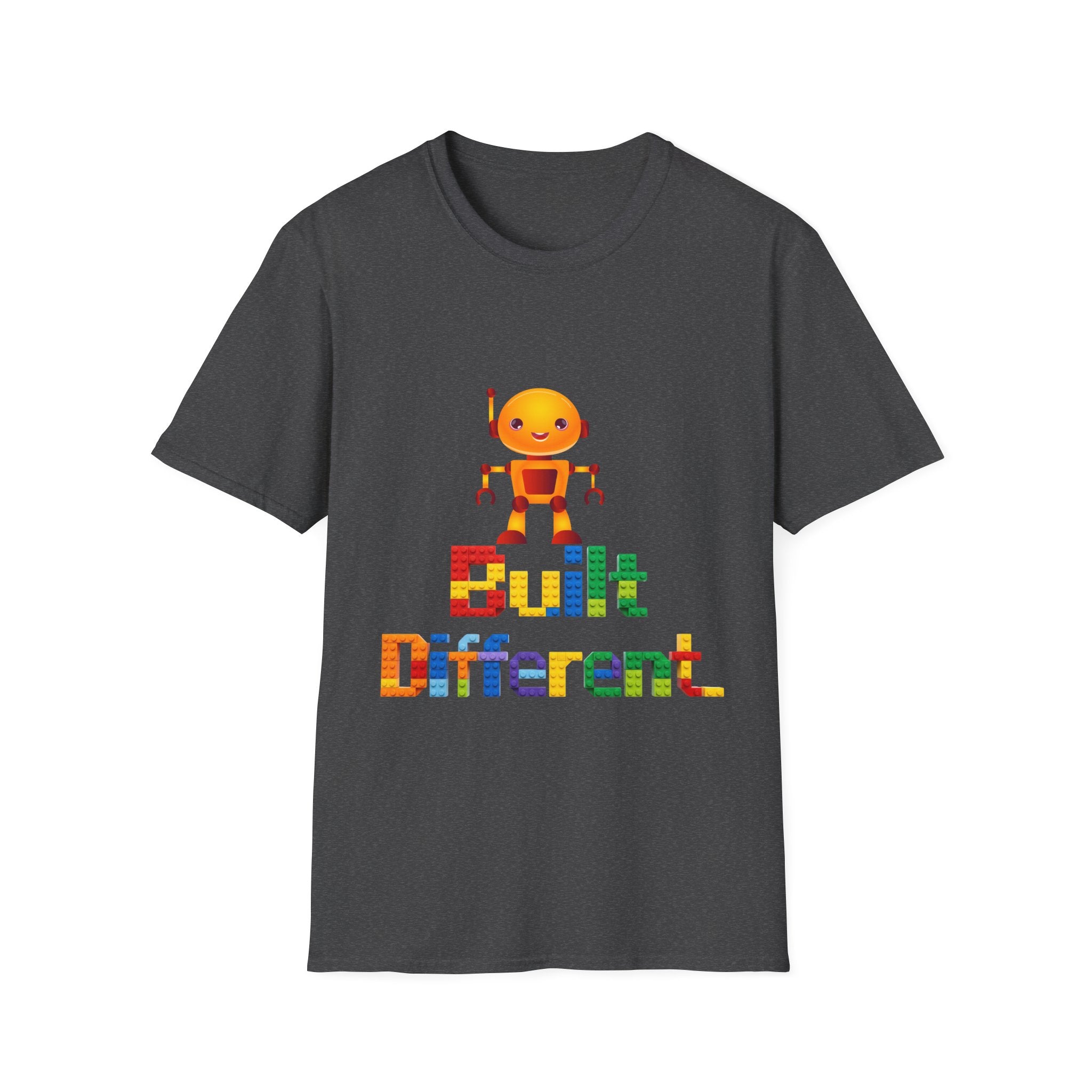 T-Shirt — Built Different Robot Graphic Tee