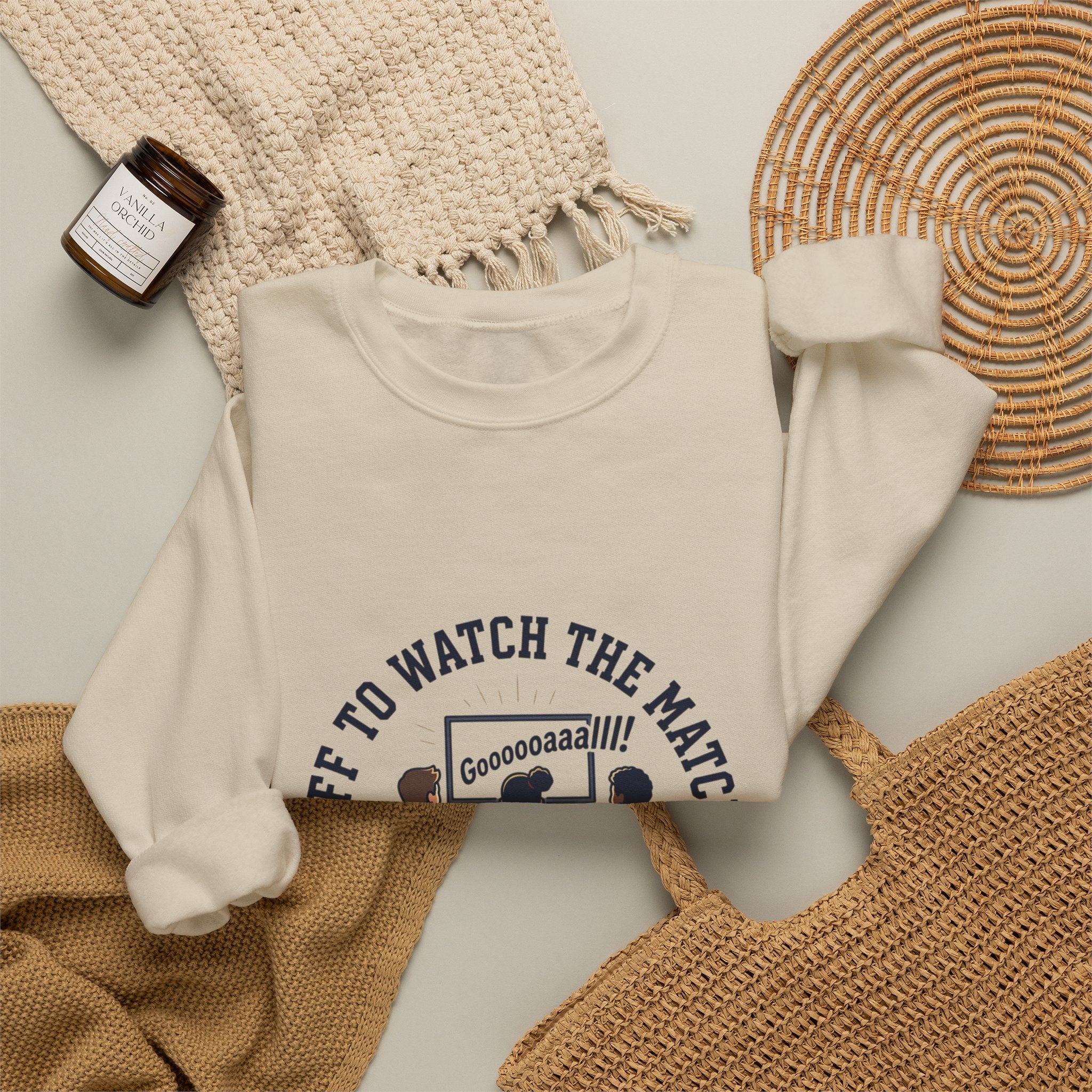 Off to Watch the Match Sweatshirt | soccer watch party, match-day outfit