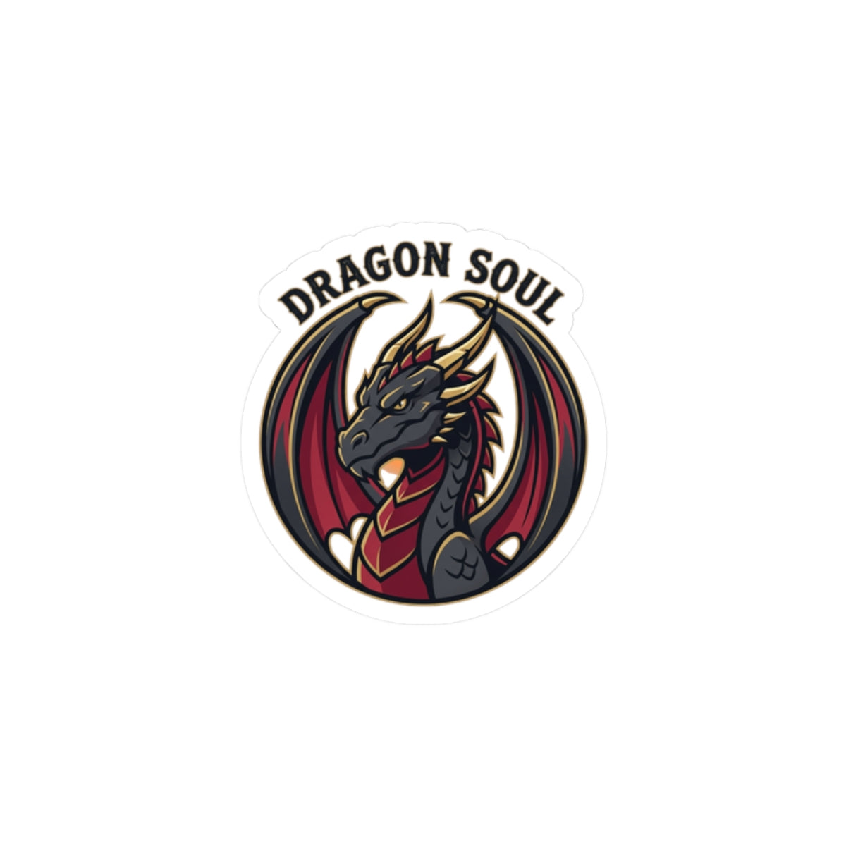 Dragon Soul Sticker | dragon, fantasy art, tattoo style