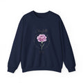 January Peony Birth Flower Sweatshirt | Personalized Botanical Watercolor