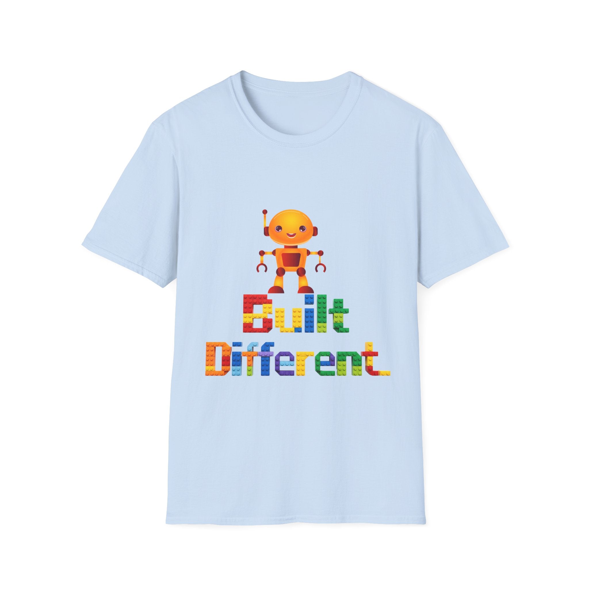 T-Shirt — Built Different Robot Graphic Tee
