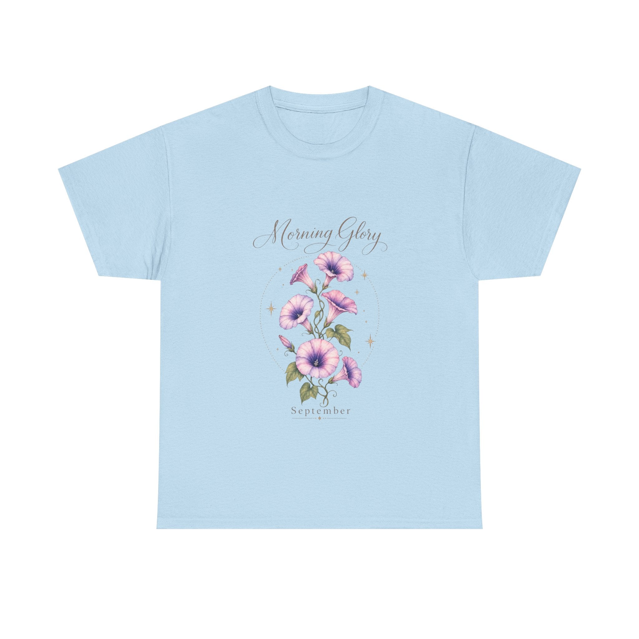 September Birth Flower Shirt – Morning Glory Floral Tee