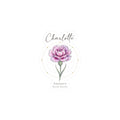 January Birth Flower Sticker | Personalized Botanical Watercolor, Custom Name Kiss-Cut