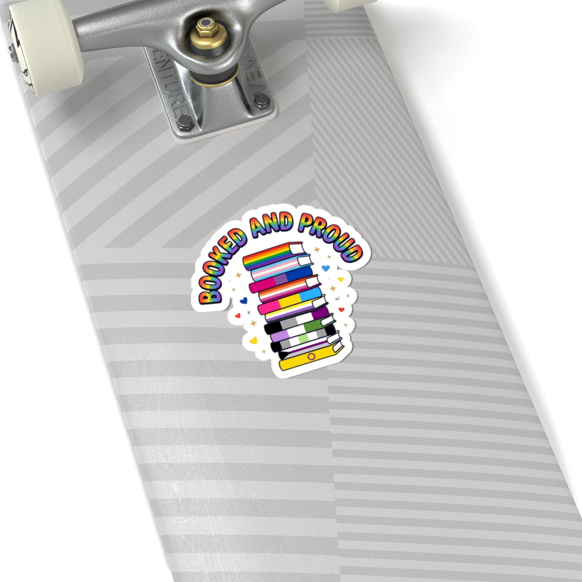 Booked and Proud Kiss-Cut Stickers | Pride, LGBTQ+ Queer Joy