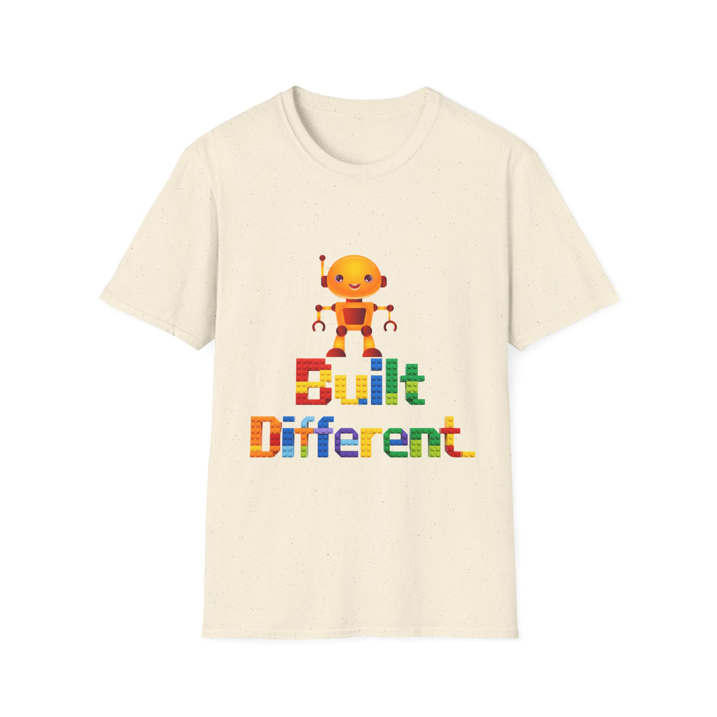 T-Shirt — Built Different Robot Graphic Tee