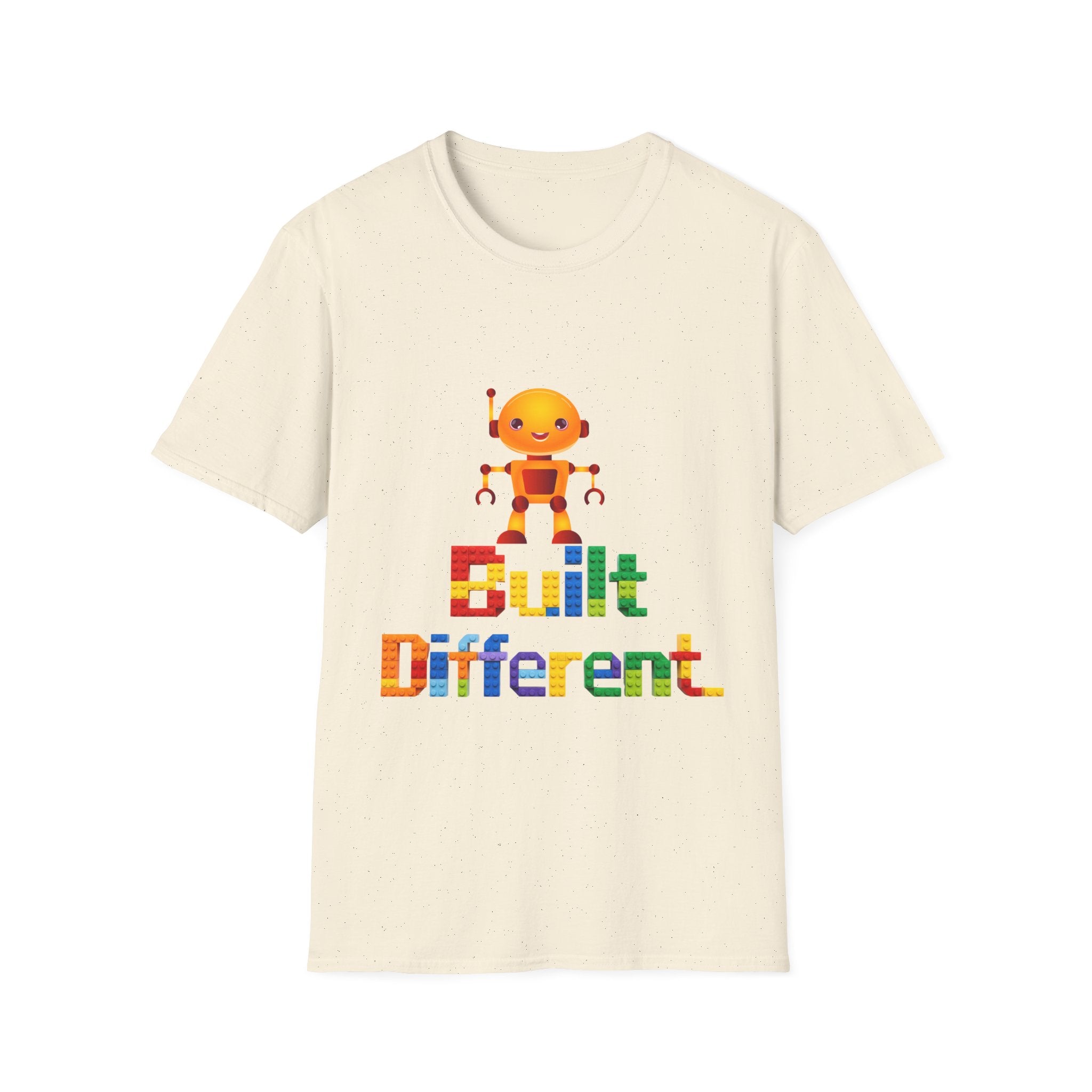 T-Shirt — Built Different Robot Graphic Tee