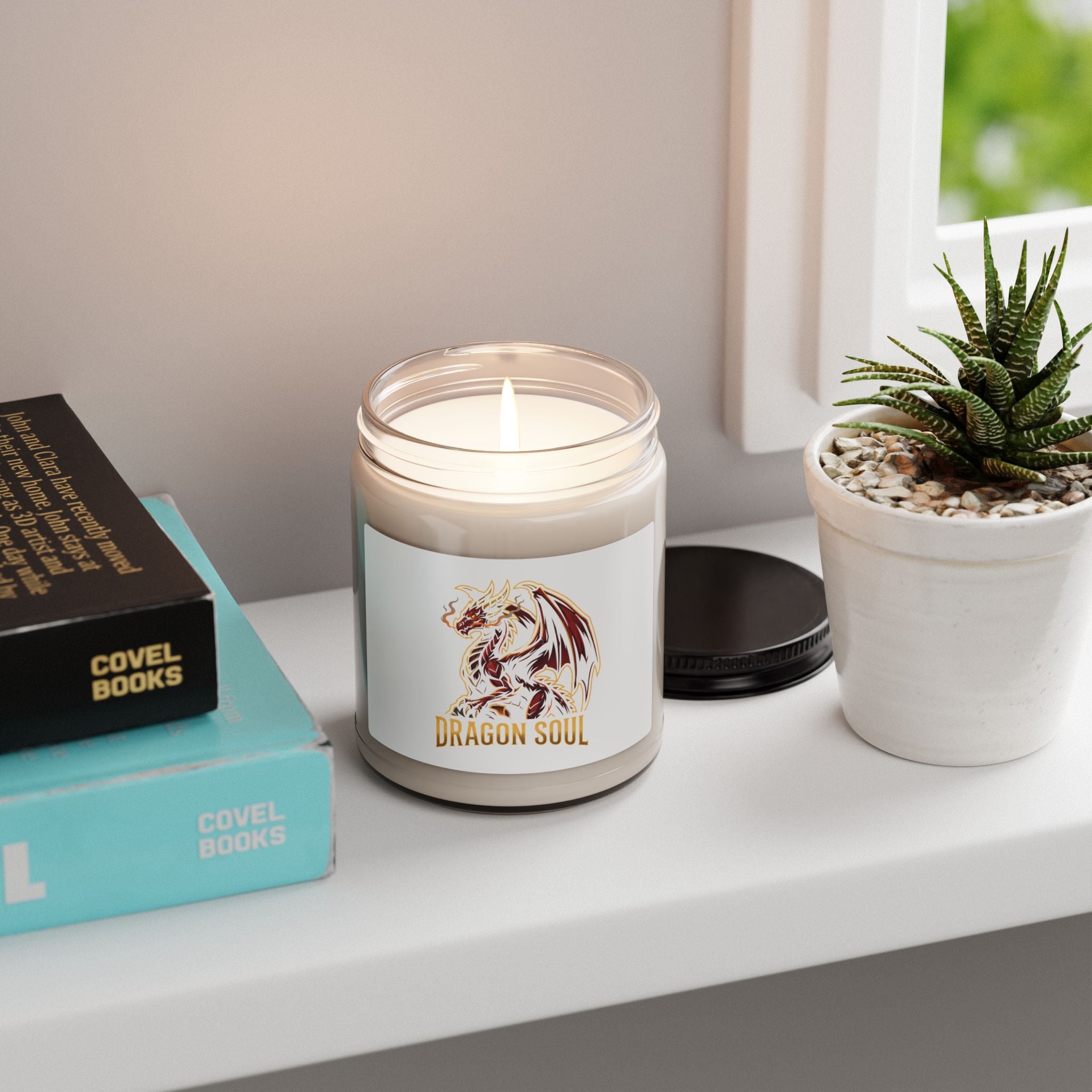 Dragon Soul Candle | dragon, fantasy art, mythical creature, dark academia