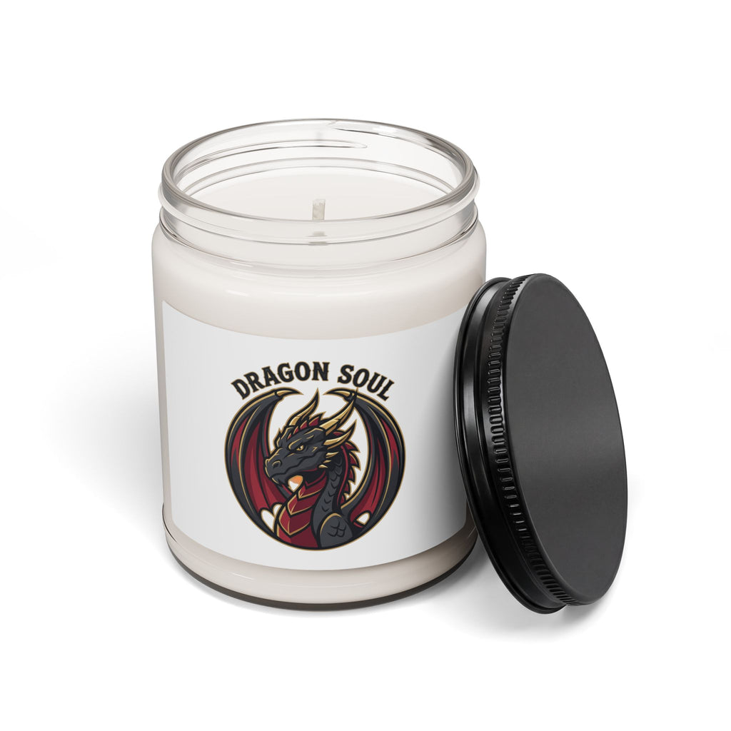 Dragon Soul Soy Candle, fantasy dragon, mythical creature, dark academia