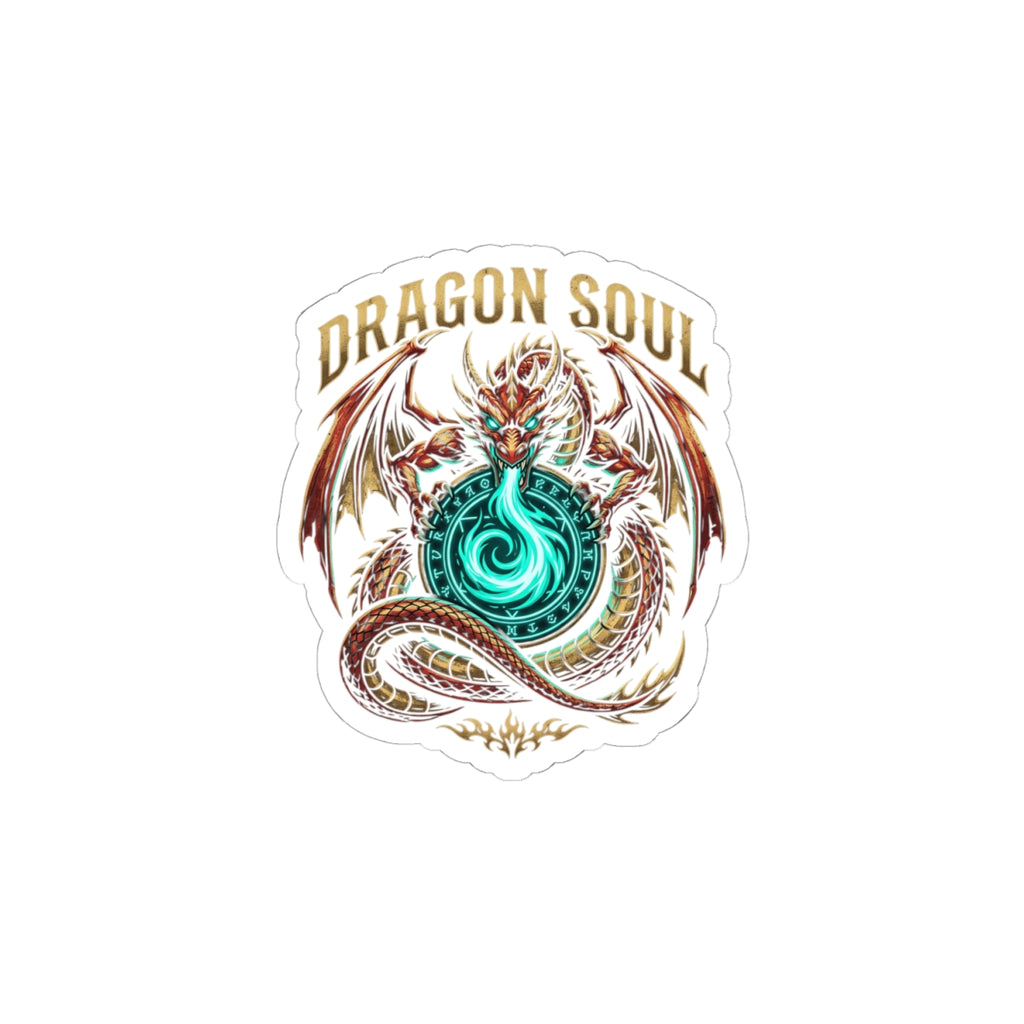 Dragon Soul sticker | dragon, fantasy art, mythical creature, tattoo style