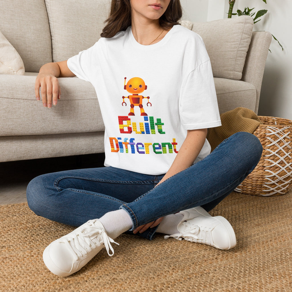 T-Shirt — Built Different Robot Graphic Tee