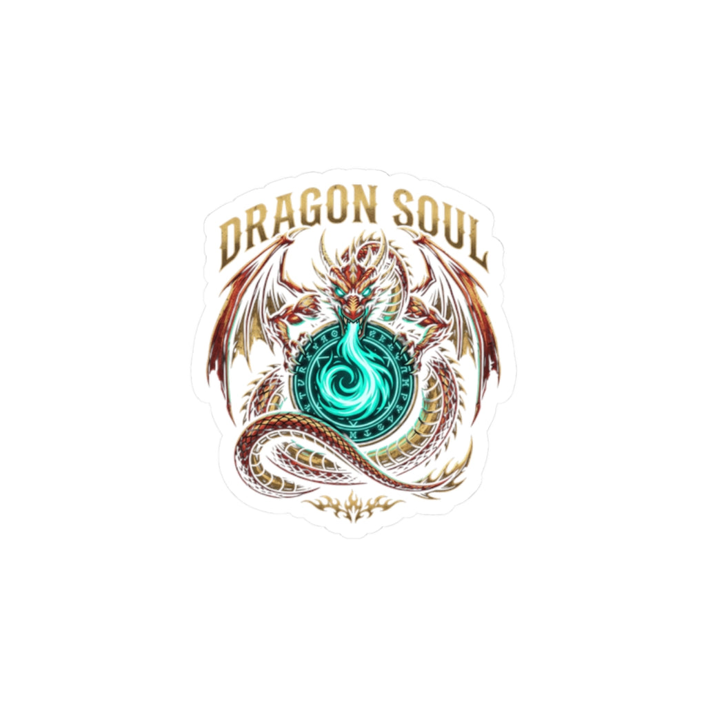 Dragon Soul sticker | dragon, fantasy art, mythical creature, tattoo style