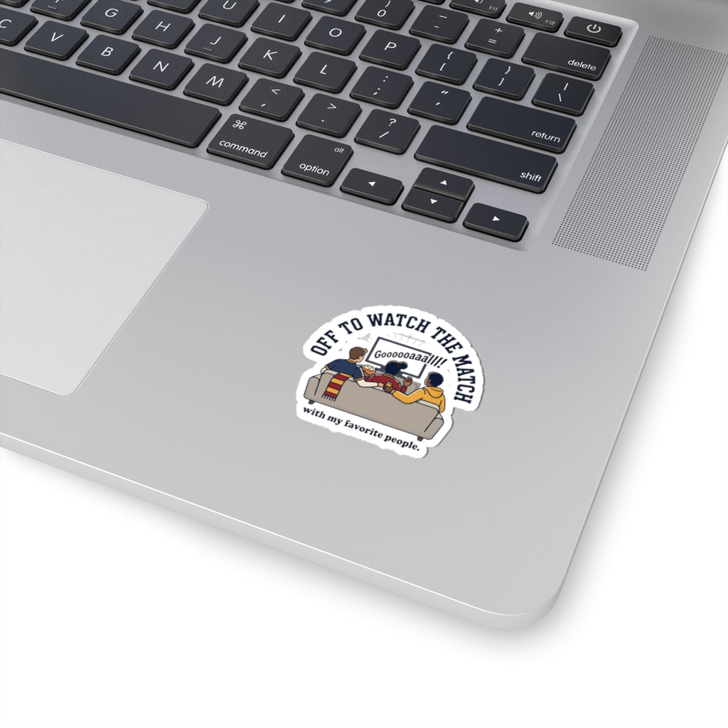 Off to Watch the Match Kiss-Cut Stickers | Soccer Watch Party, Country Colors
