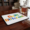 Built Different Gaming Mouse Pad — Colorful Building-Block Design