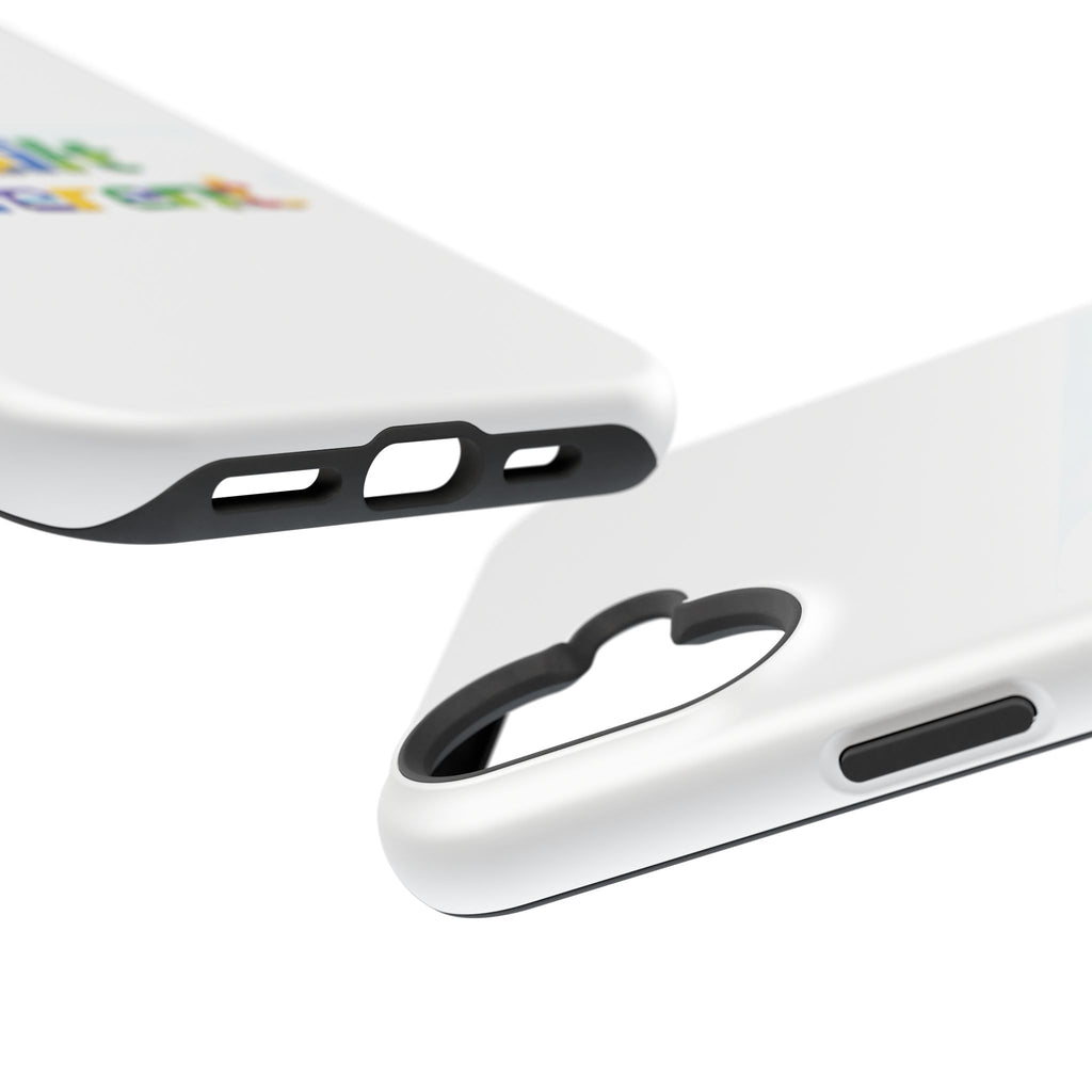 iPhone Case — "Built Different" Color Block Brick Design Magnetic Impact-Resistant Case