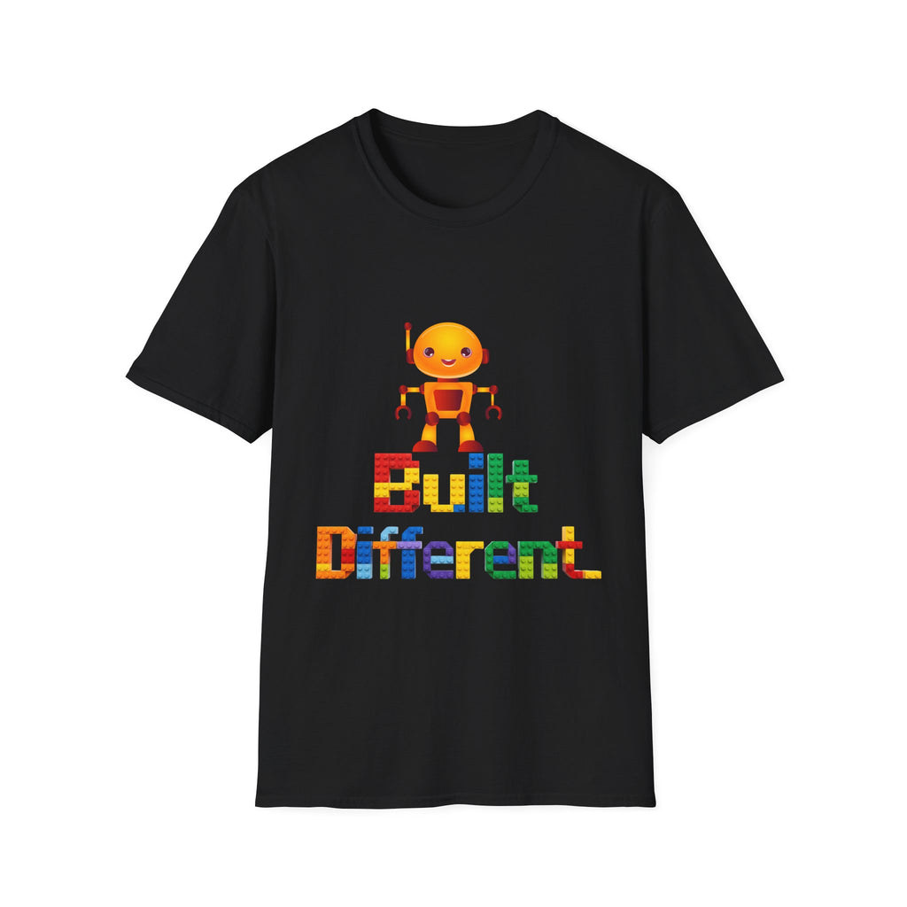 T-Shirt — Built Different Robot Graphic Tee