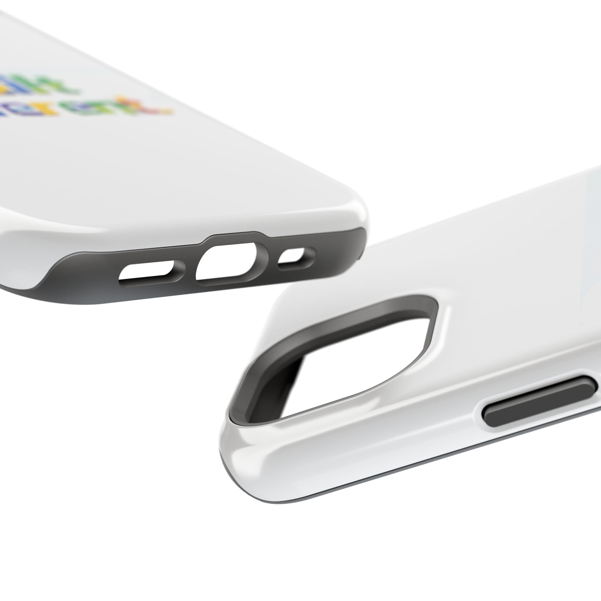 iPhone Case — "Built Different" Color Block Brick Design Magnetic Impact-Resistant Case