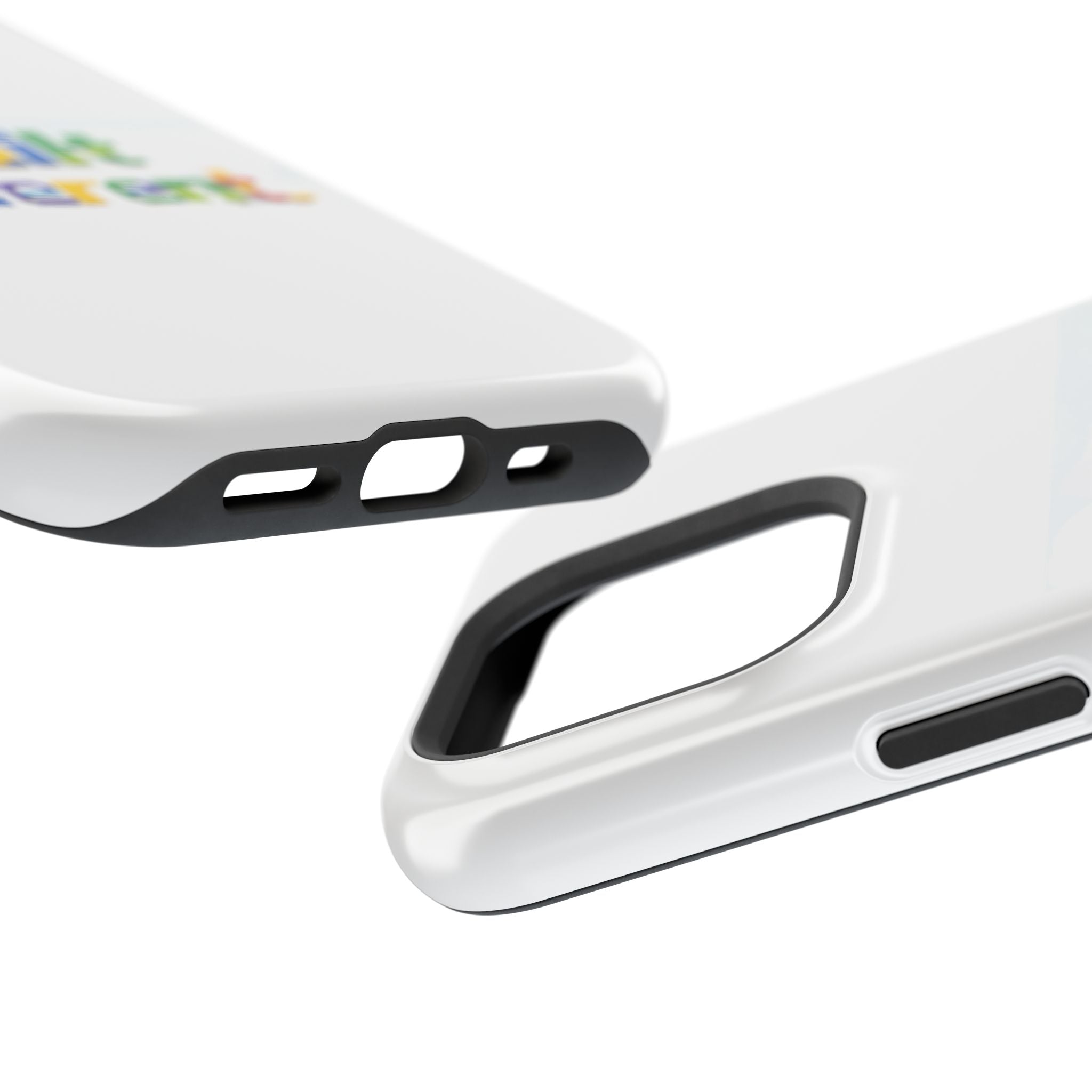 iPhone Case — "Built Different" Color Block Brick Design Magnetic Impact-Resistant Case