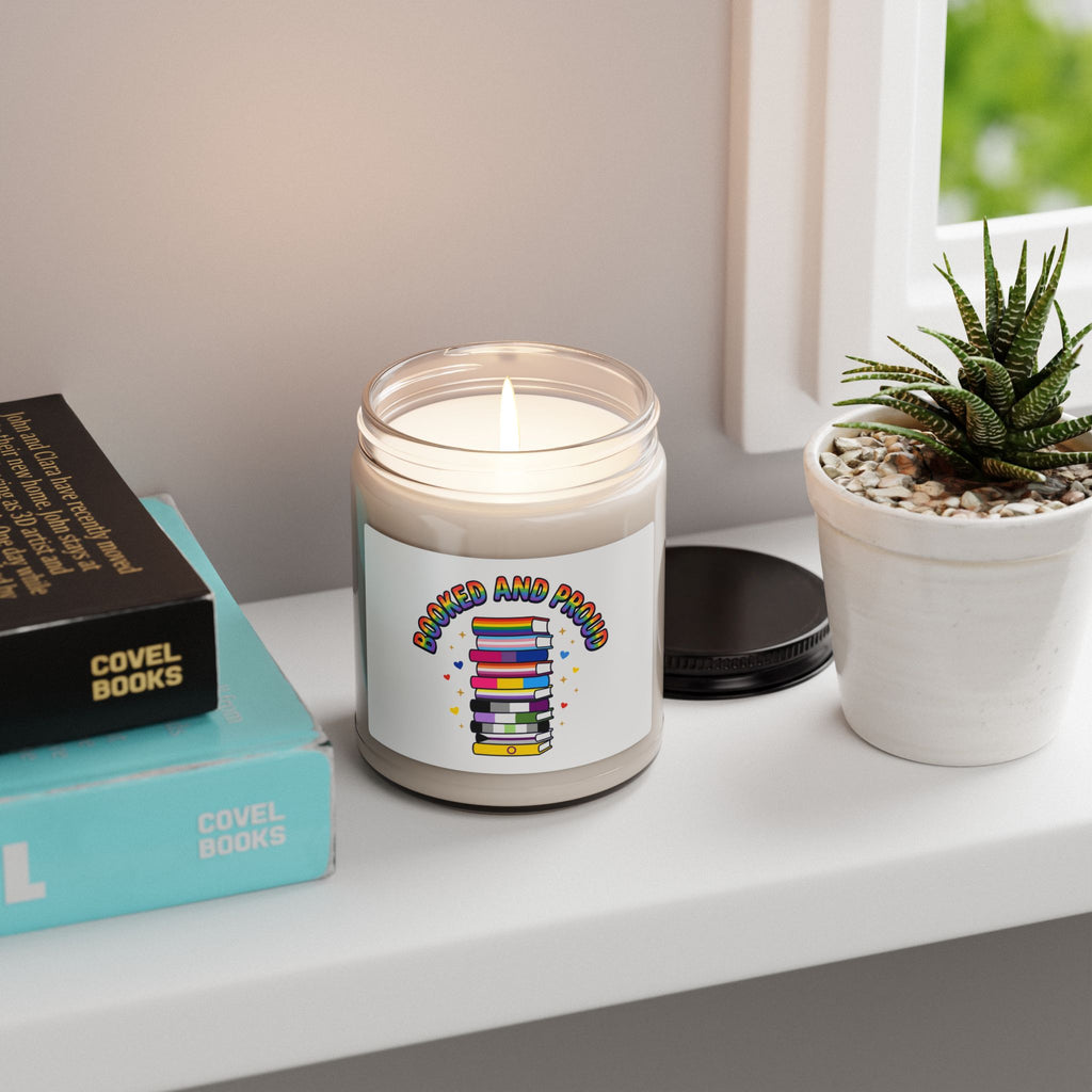 Bookish and Proud Candle, Soy 9oz | Pride, Queer Joy