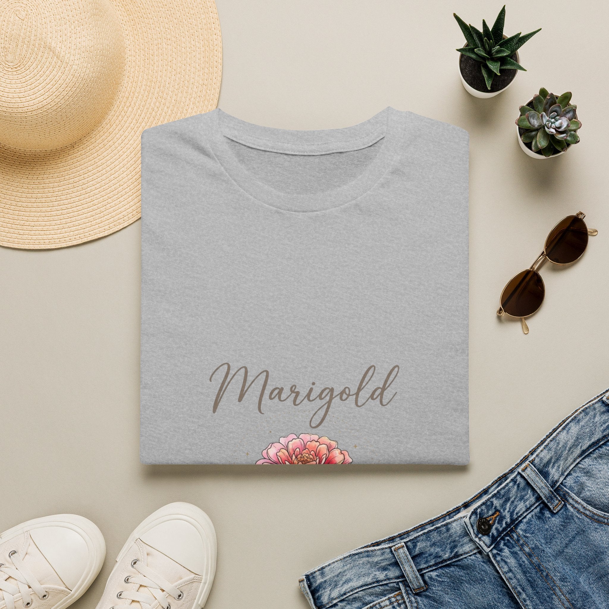 November Chrysanthemum Birth Flower T-Shirt — Elegant Watercolor Keepsake