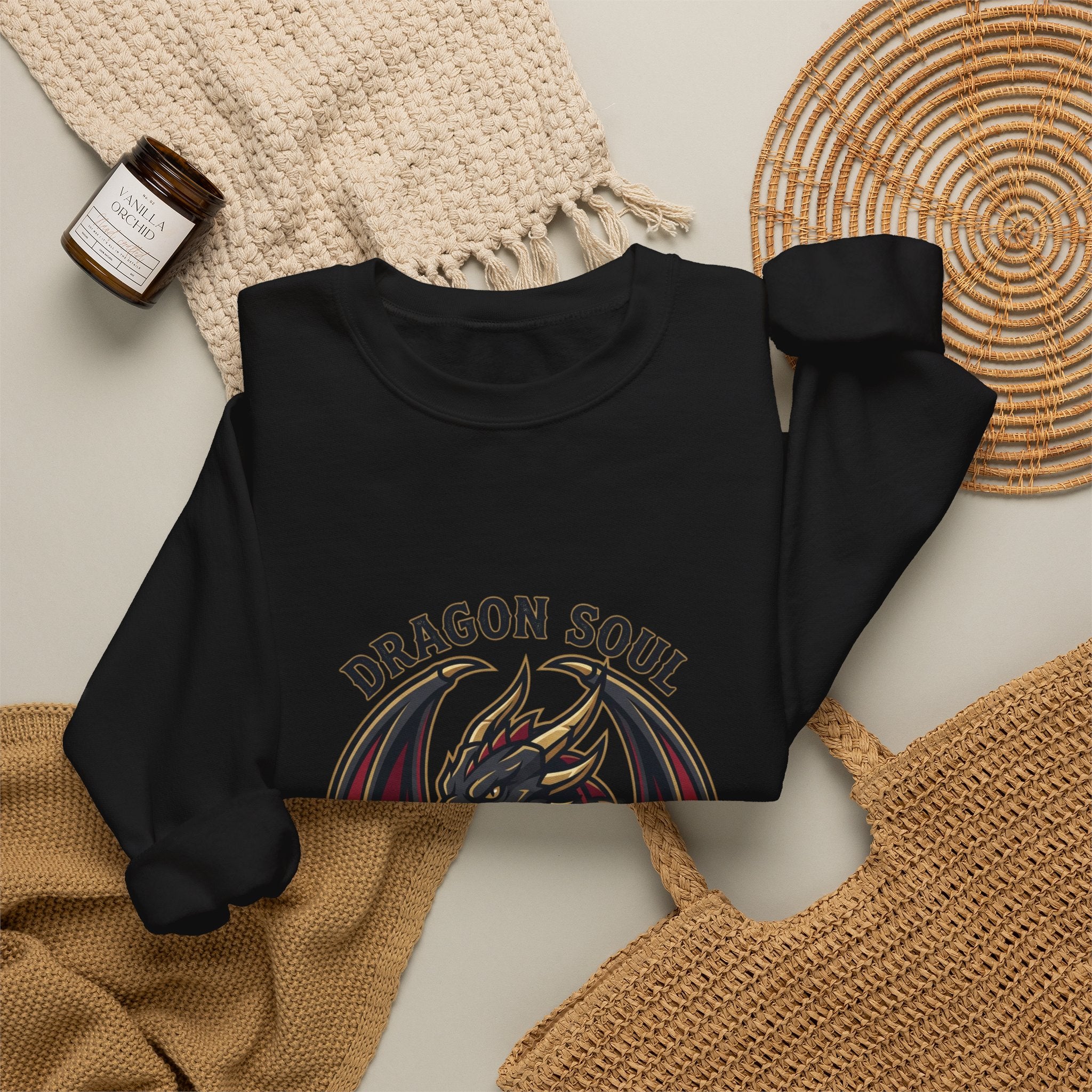 Dragon Soul Crewneck Sweatshirt | dragon, fantasy art, tattoo style