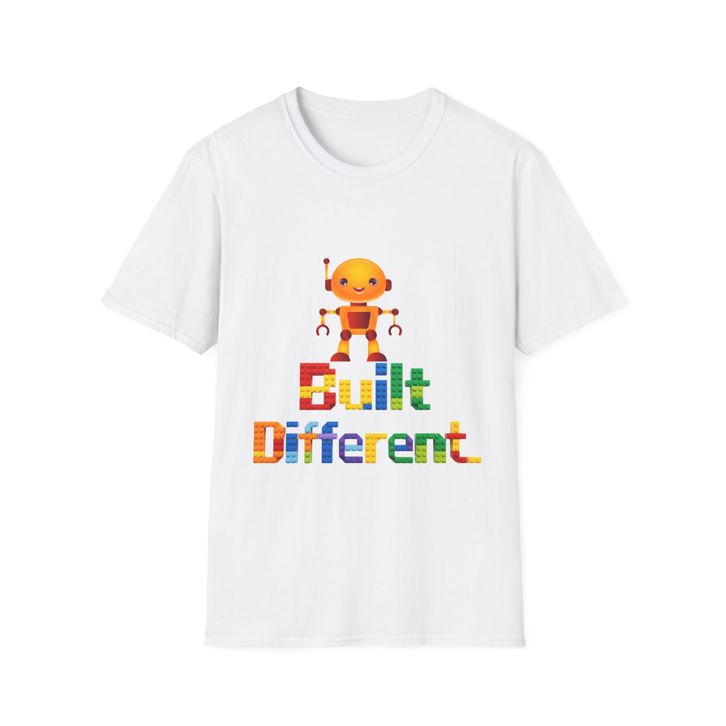 T-Shirt — Built Different Robot Graphic Tee