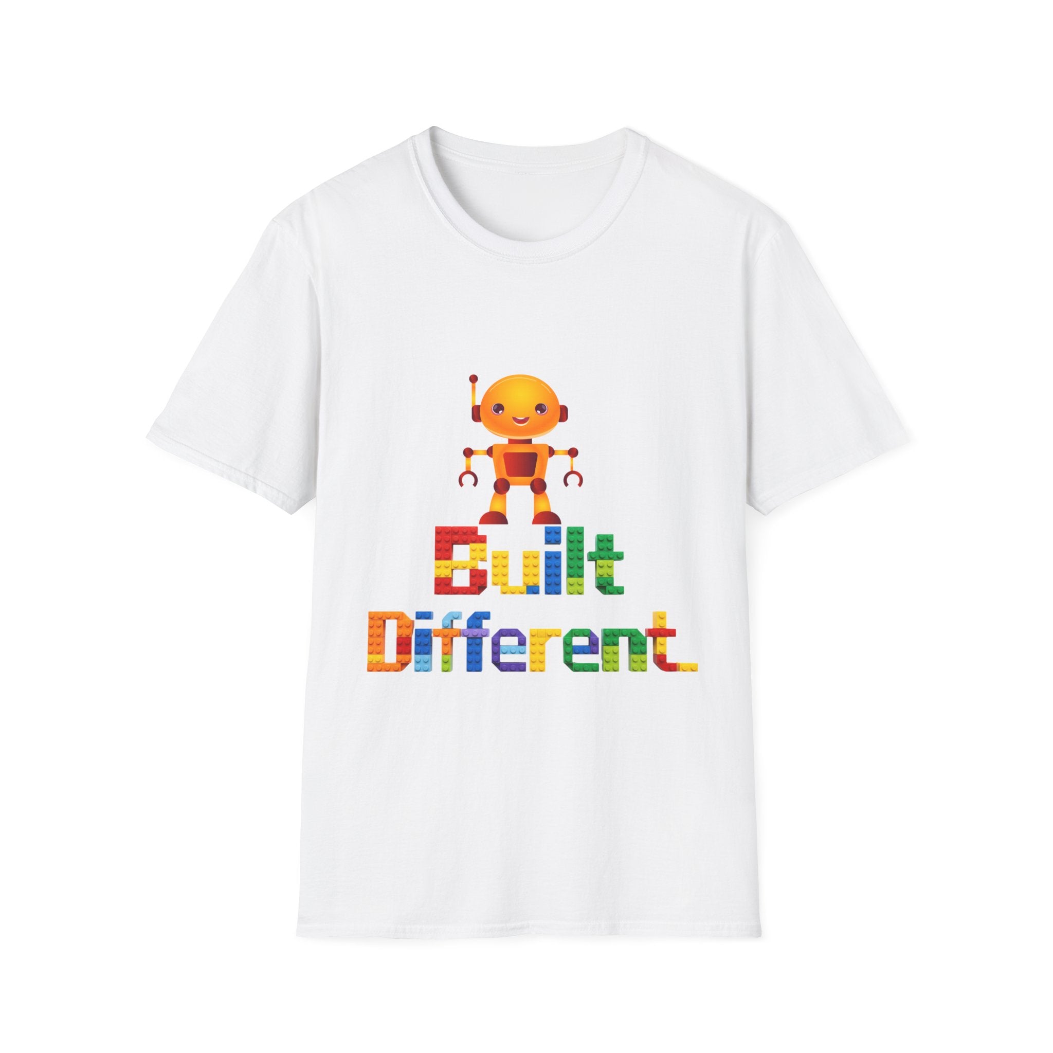 T-Shirt — Built Different Robot Graphic Tee