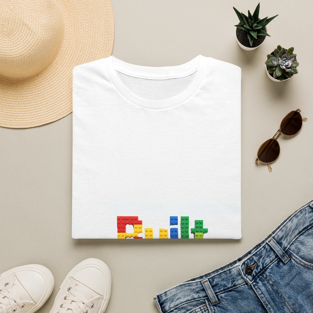 Built Different T-Shirt — Colorful Block Letter Graphic Tee