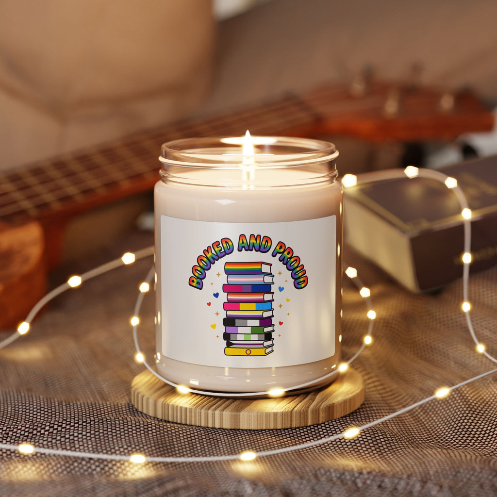 Bookish and Proud Candle, Soy 9oz | Pride, Queer Joy