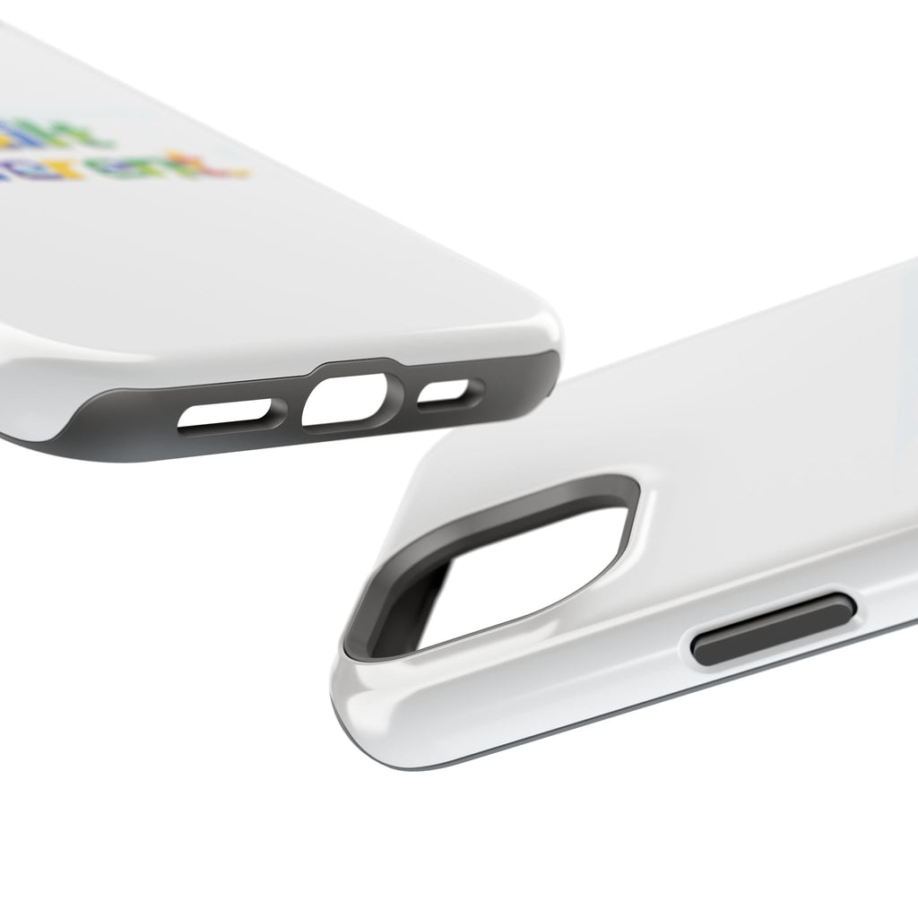 iPhone Case — "Built Different" Color Block Brick Design Magnetic Impact-Resistant Case