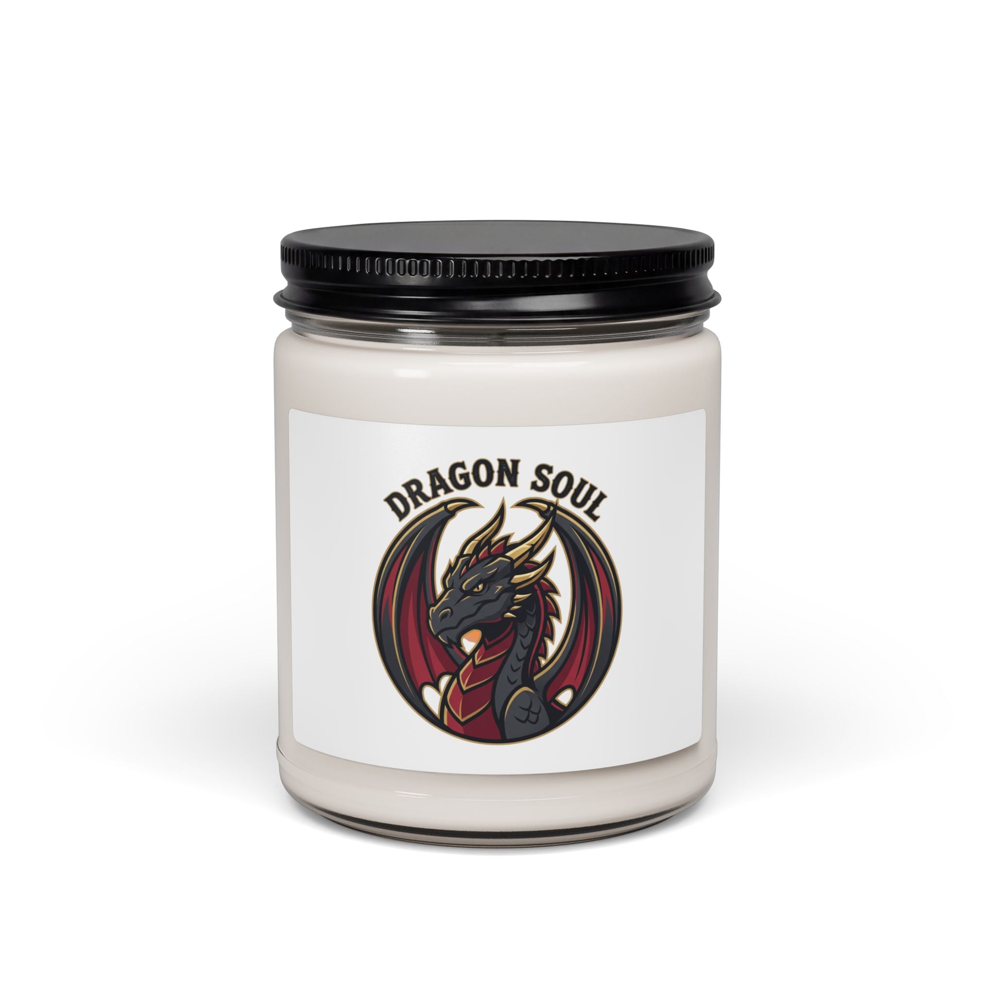 Dragon Soul Soy Candle, fantasy dragon, mythical creature, dark academia