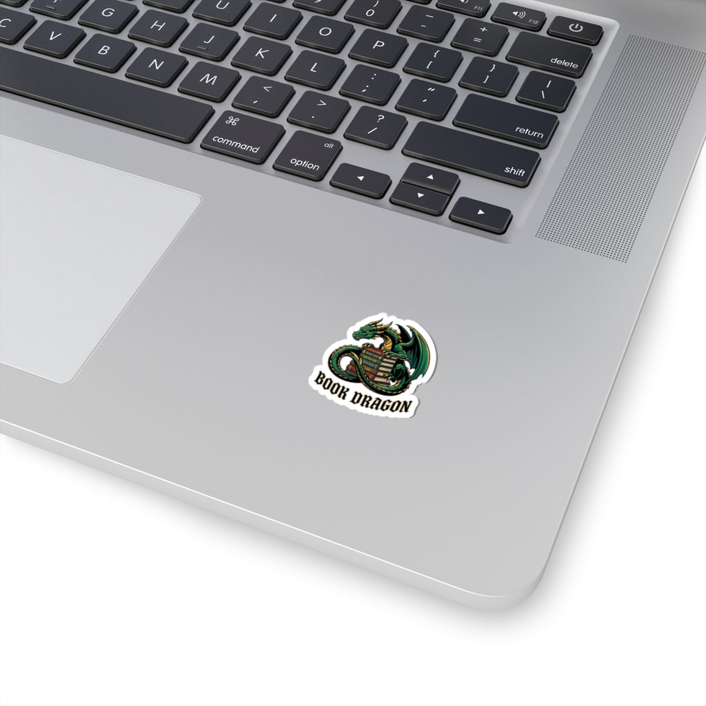 Book Dragon Sticker | dragon, fantasy art, tattoo style