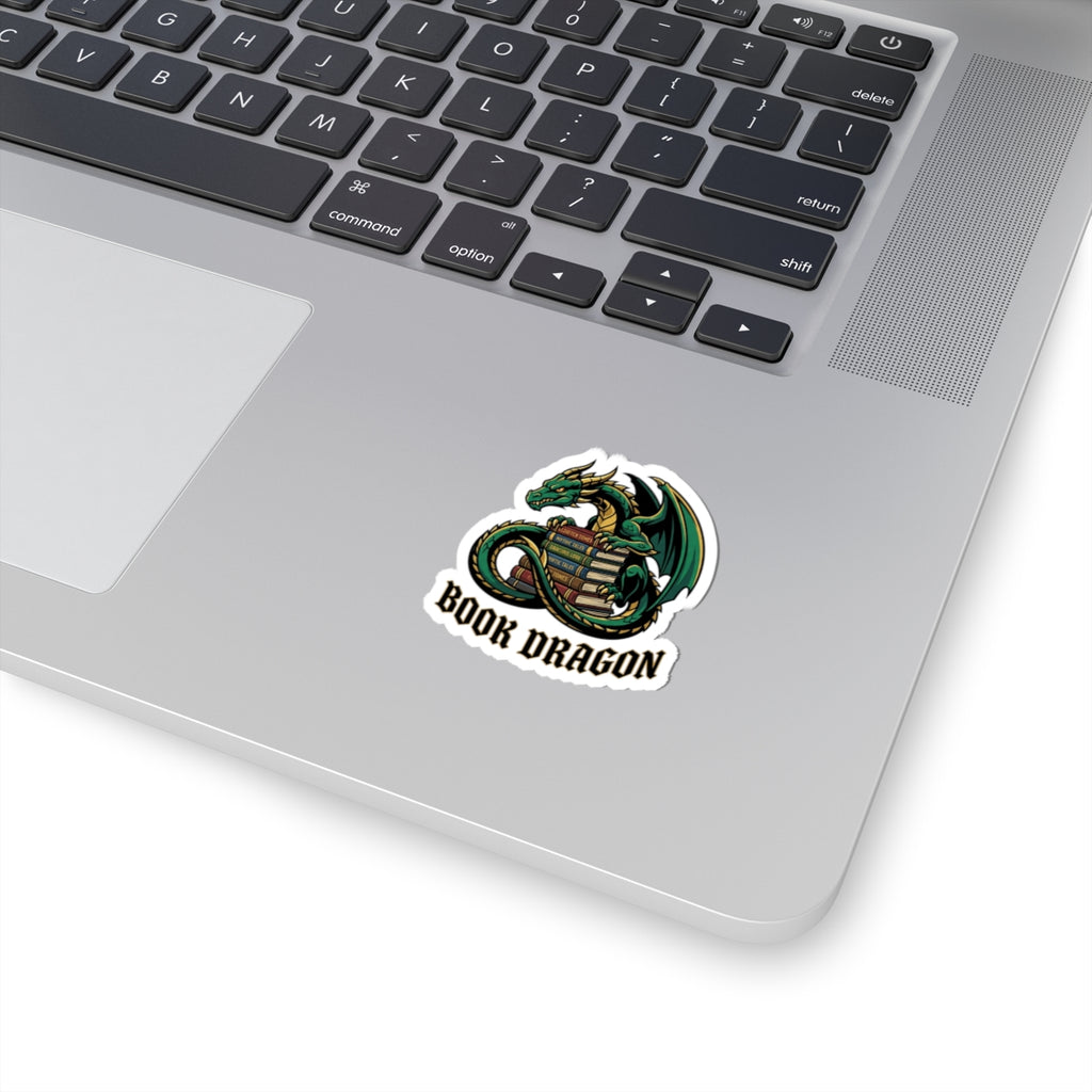 Book Dragon Sticker | dragon, fantasy art, tattoo style