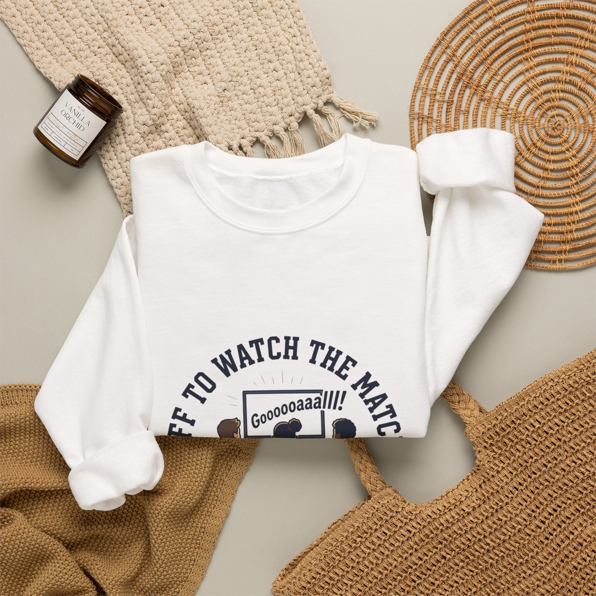 Off to Watch the Match Sweatshirt | soccer watch party, match-day outfit