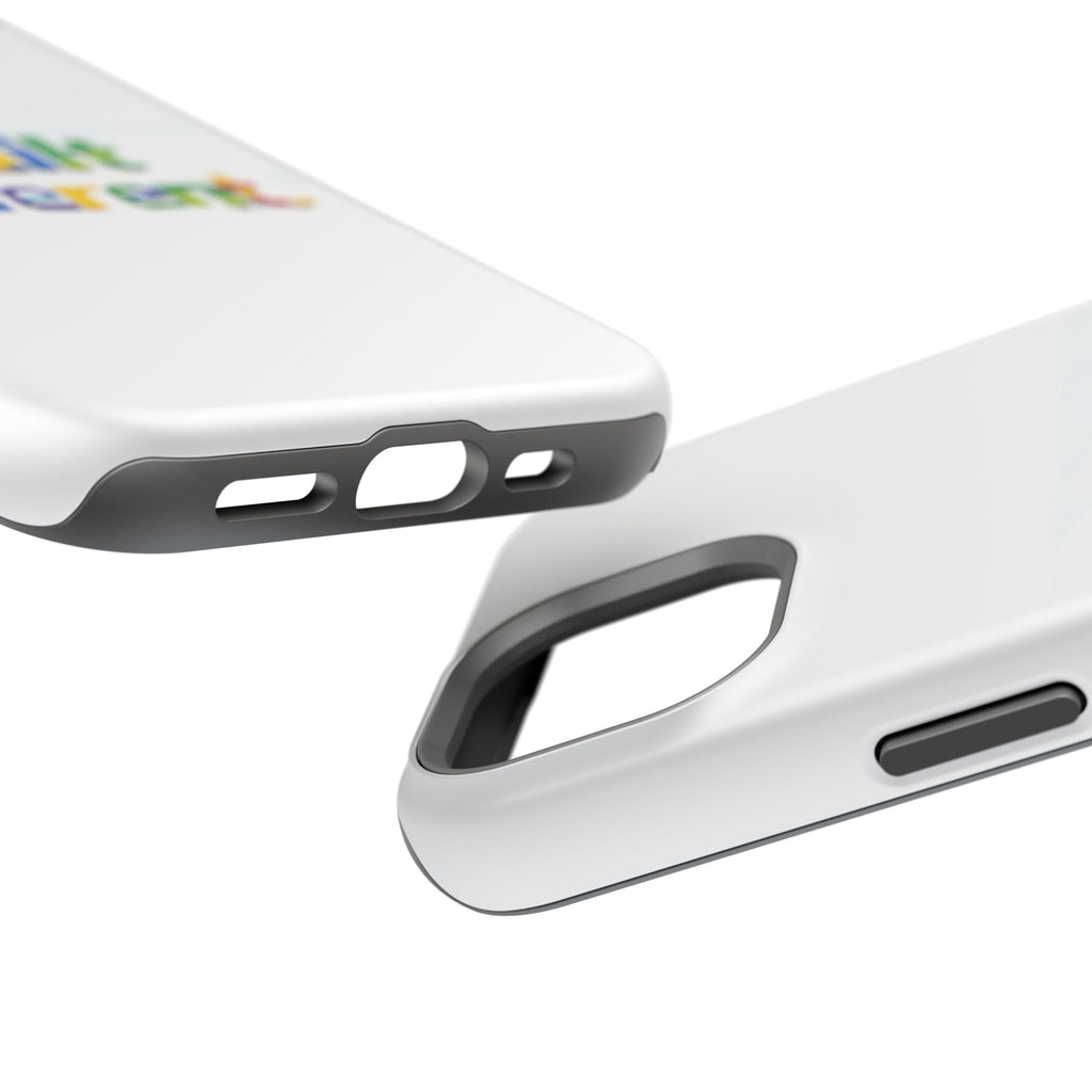 iPhone Case — "Built Different" Color Block Brick Design Magnetic Impact-Resistant Case