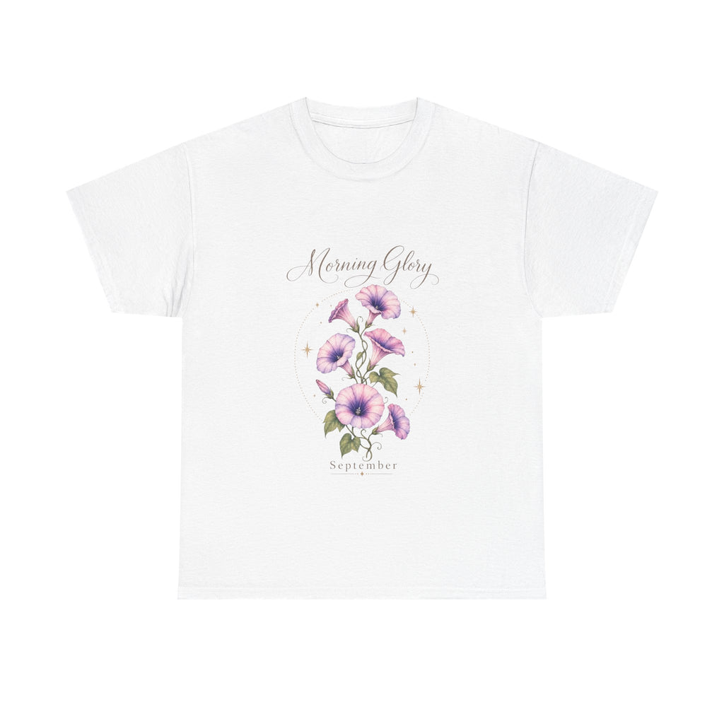September Birth Flower Shirt – Morning Glory Floral Tee