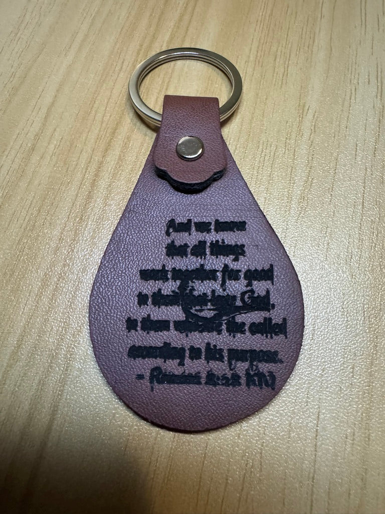 Custom Engraved Leather | Wood Keychaiins