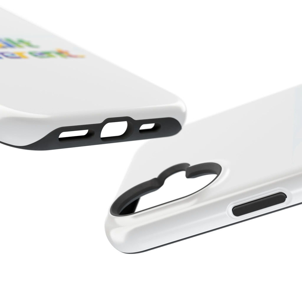 iPhone Case — "Built Different" Color Block Brick Design Magnetic Impact-Resistant Case