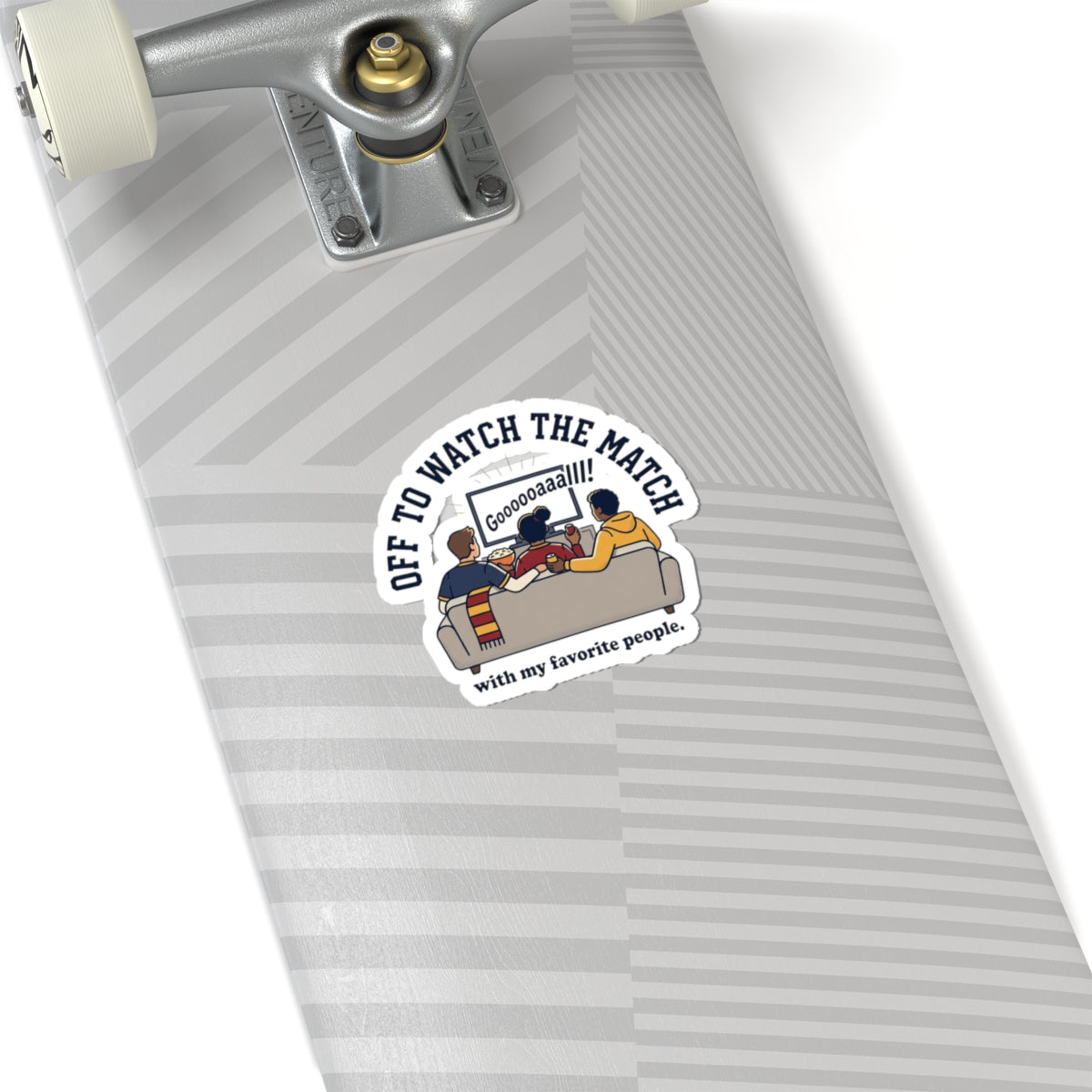 Off to Watch the Match Kiss-Cut Stickers | Soccer Watch Party, Country Colors