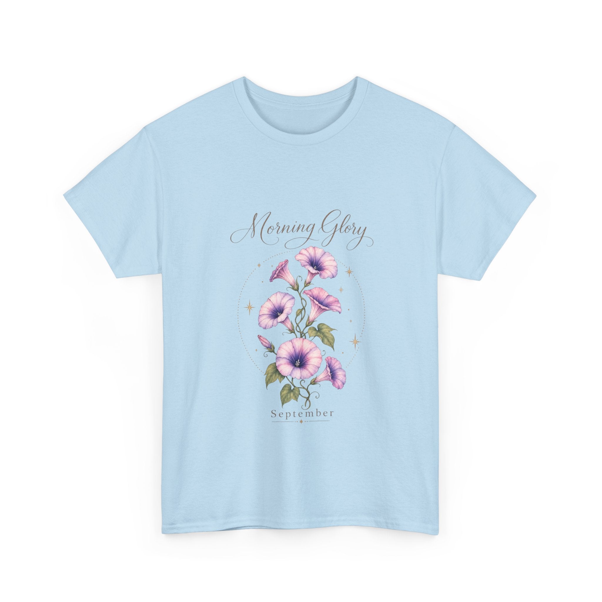 September Birth Flower Shirt – Morning Glory Floral Tee