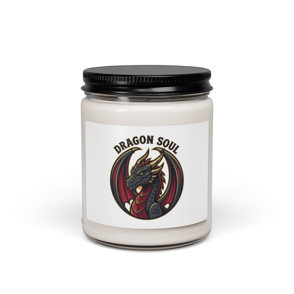 Dragon Soul Soy Candle, fantasy dragon, mythical creature, dark academia